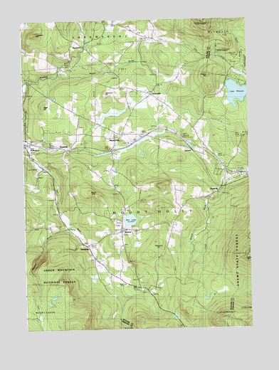 Mount Holly, VT USGS Topographic Map
