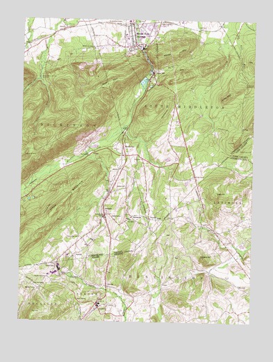 Mount Holly Springs, PA USGS Topographic Map
