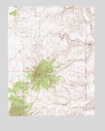 Mount Holmes, UT USGS Topographic Map