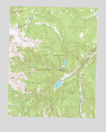 Mount Hope, CO USGS Topographic Map