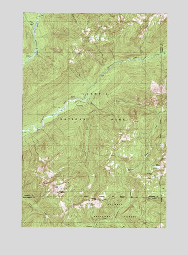 Mount Hoquiam, WA USGS Topographic Map