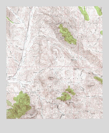Mount Hughes, AZ USGS Topographic Map