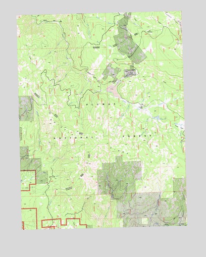Mount Ingalls, CA USGS Topographic Map