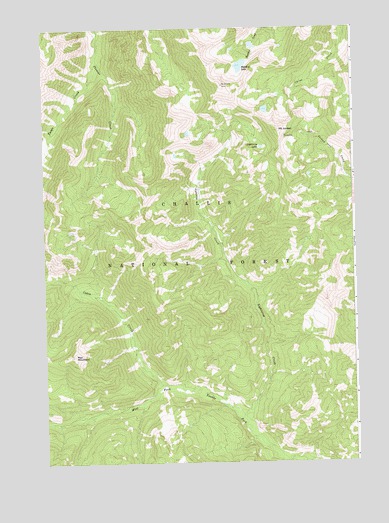 Mount Jordan, ID USGS Topographic Map