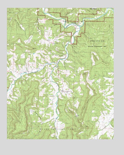 Mount Judea, AR USGS Topographic Map