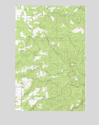Mount Kit Carson, WA USGS Topographic Map