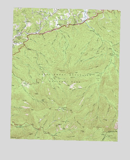 Mount Le Conte, TN USGS Topographic Map