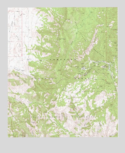 Mount Lemmon, AZ USGS Topographic Map