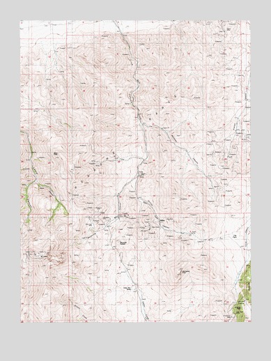 Mount Lewis, NV USGS Topographic Map