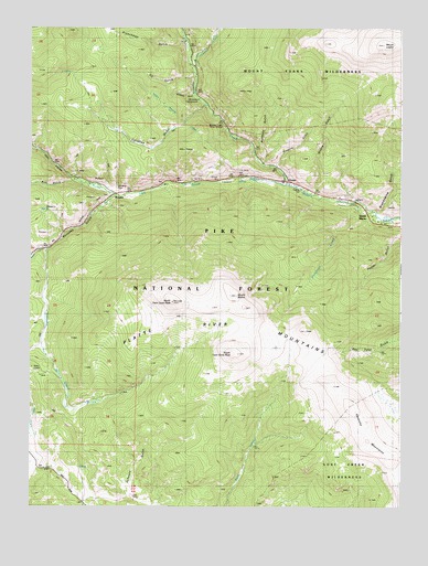 Mount Logan, CO USGS Topographic Map