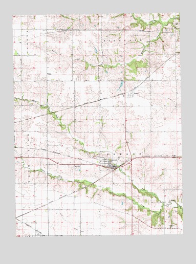 Ainsworth, IA USGS Topographic Map