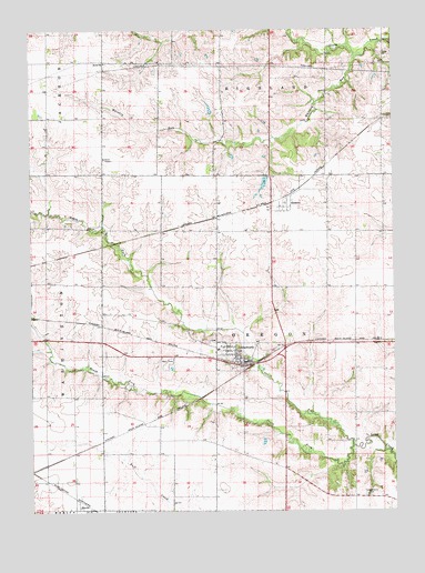 Ainsworth, IA USGS Topographic Map