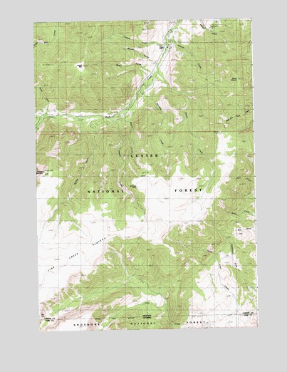 Mount Maurice, MT USGS Topographic Map