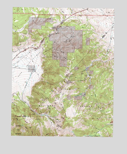 Mount Montgomery, NV USGS Topographic Map