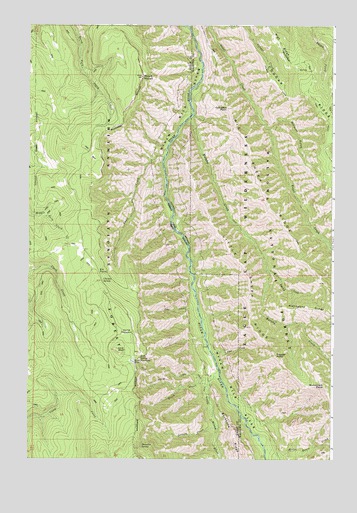 Mount Moriah, OR USGS Topographic Map