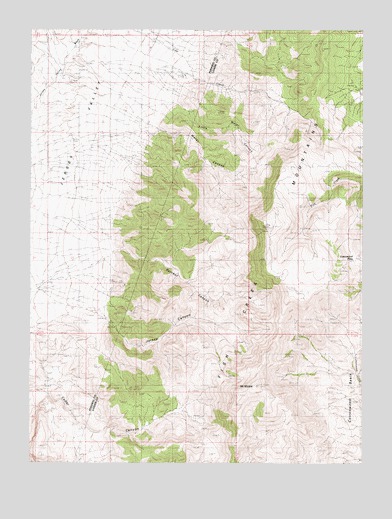 Mount Moses, NV USGS Topographic Map