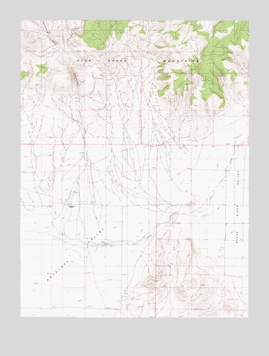 Mount Moses SE, NV USGS Topographic Map