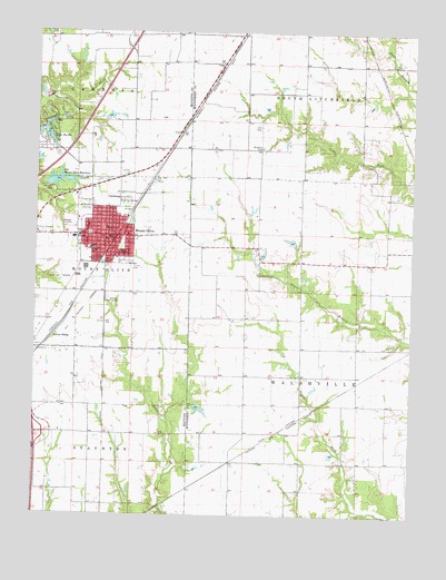 Mount Olive, IL USGS Topographic Map