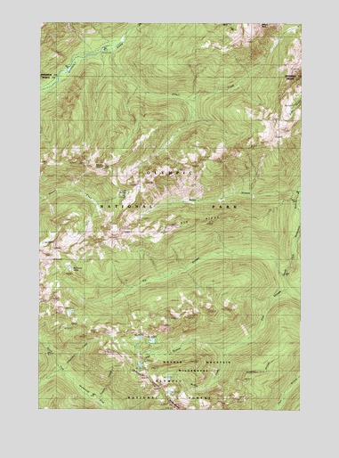 Mount Olson, WA USGS Topographic Map