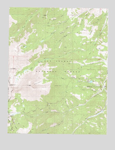 Mount Ouray, CO USGS Topographic Map