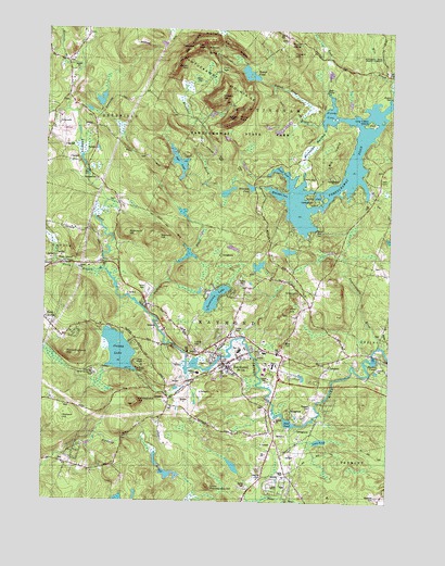 Mount Pawtuckaway, NH USGS Topographic Map