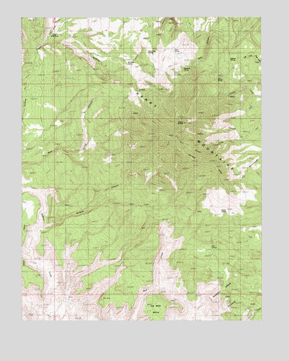 Mount Pennell, UT USGS Topographic Map