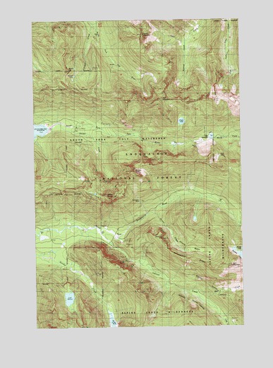 Mount Phelps, WA USGS Topographic Map