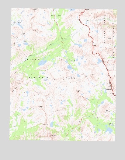 Mount Pinchot, CA USGS Topographic Map