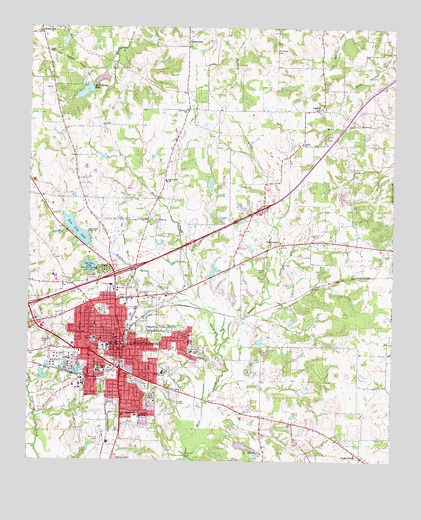 Mount Pleasant, TX USGS Topographic Map