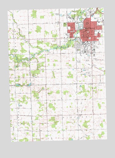 Mount Pleasant, MI USGS Topographic Map