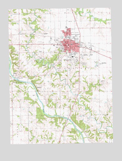 Mount Pleasant, IA USGS Topographic Map