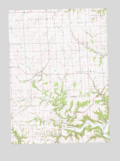 Beetown, WI USGS Topographic Map