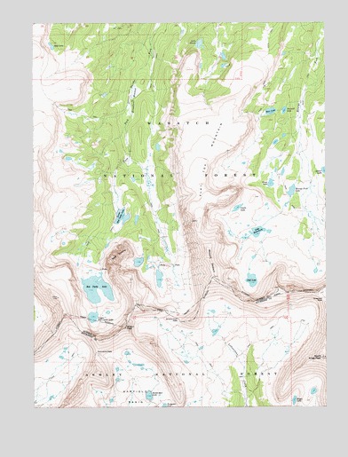Mount Powell, UT USGS Topographic Map