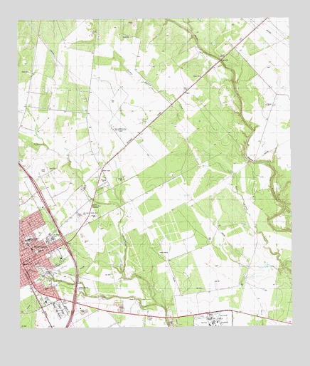 Beeville East, TX USGS Topographic Map