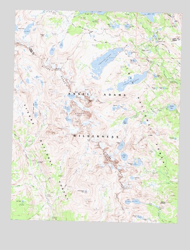 Mount Ritter, CA USGS Topographic Map