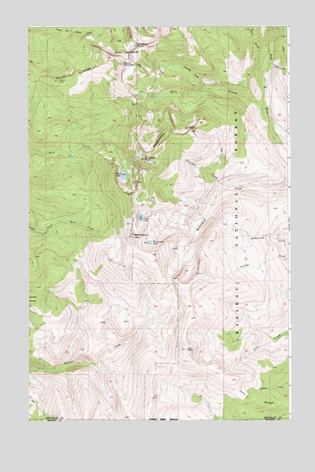 Mount Roothaan, ID USGS Topographic Map