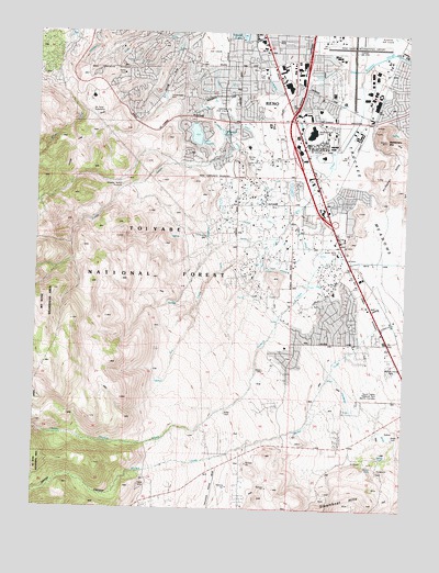 Mount Rose NE, NV USGS Topographic Map