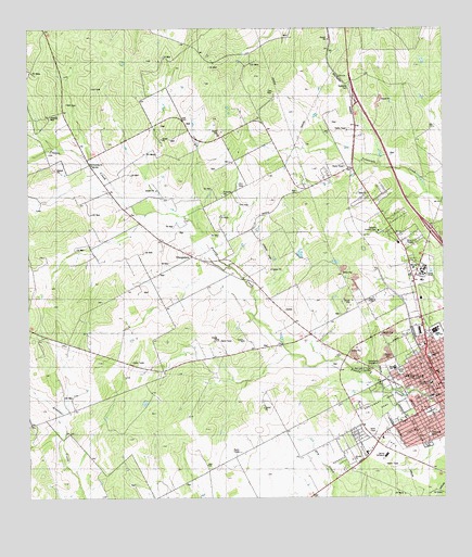 Beeville West, TX USGS Topographic Map