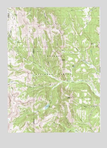 Mount Schidler, WY USGS Topographic Map
