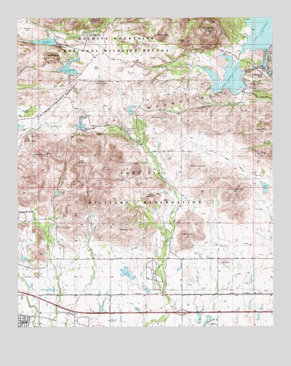 Mount Scott, OK USGS Topographic Map