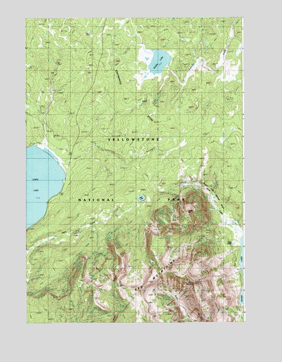 Mount Sheridan, WY USGS Topographic Map