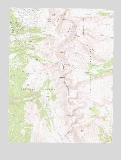 Mount Sherman, CO USGS Topographic Map