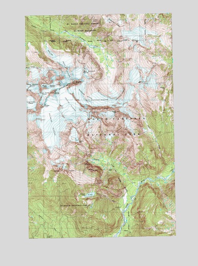 Mount Shuksan, WA USGS Topographic Map
