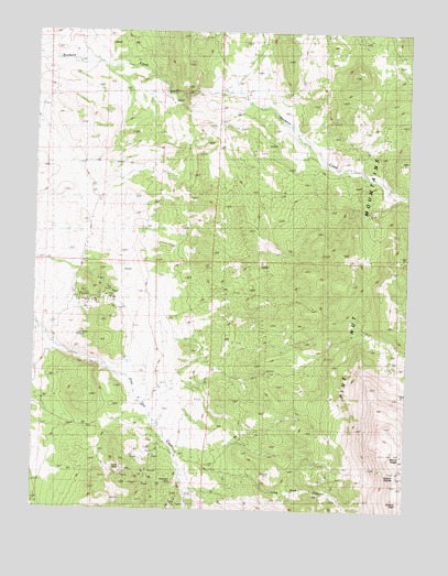Mount Siegel, NV USGS Topographic Map