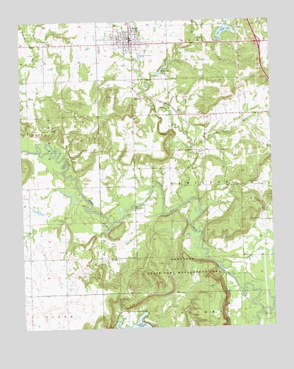 Beggs, OK USGS Topographic Map