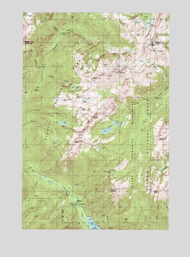 Mount Skokomish, WA USGS Topographic Map