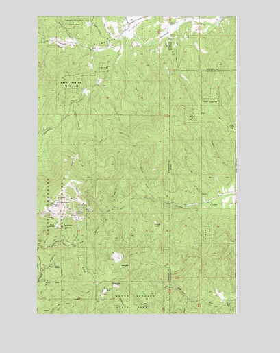 Mount Spokane, WA USGS Topographic Map