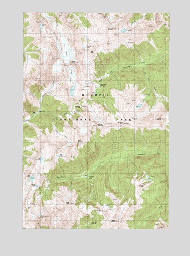 Mount Steel, WA USGS Topographic Map