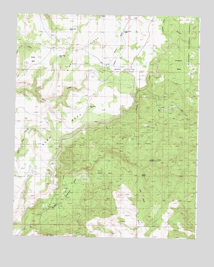 Behm Mesa, AZ USGS Topographic Map