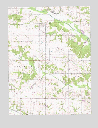 Mount Sterling, IA USGS Topographic Map